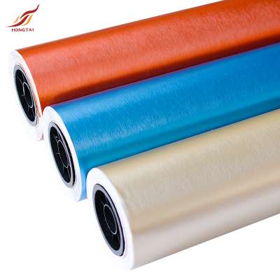 Removable Self-adhesive  PVC Brushed car wrap vinyl film with air release