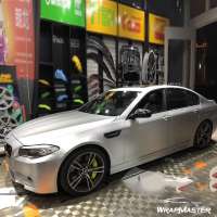 WRAPMASTER 1.52*18m Satin Metal Brushed Silver  Car vinyl films Car Wrapping pvc car body stickers